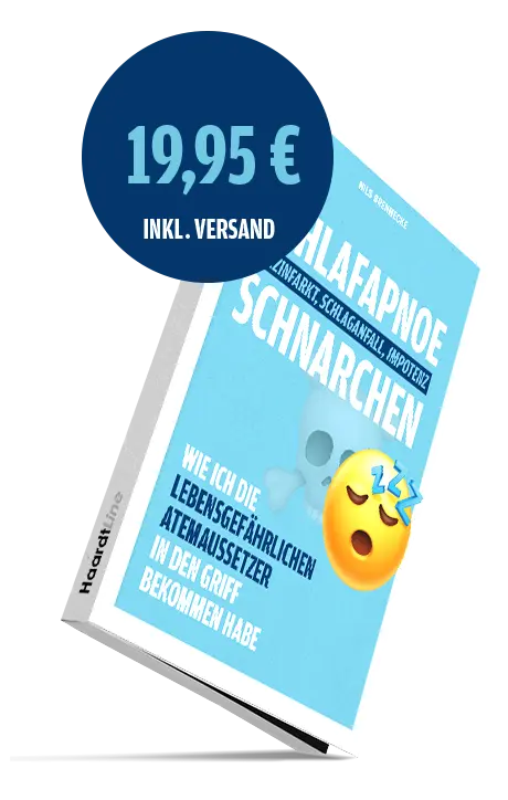 Schlafapnoe Schnarchen – das Buch von Nils Brennecke, 19,95 Euro inklusive Porto und Versand innerhalb Deutschlands
